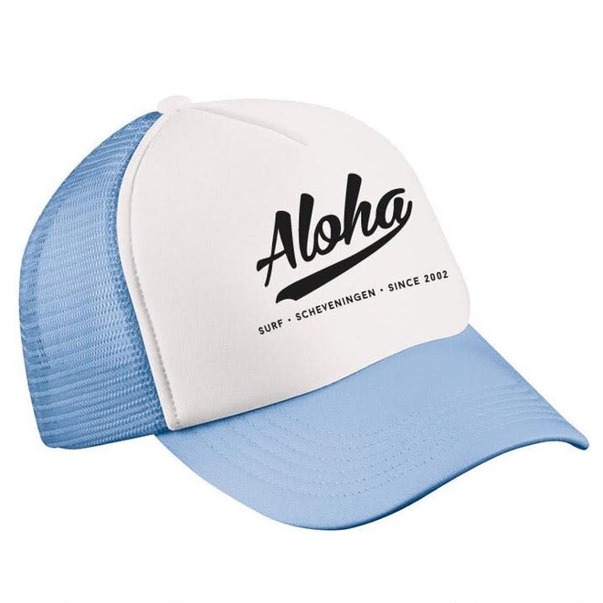 Aloha Logo Trucker Cap Light Blue S/M