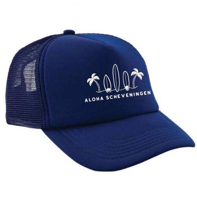 Aloha Trucker Cap 3 Surfboards Navy