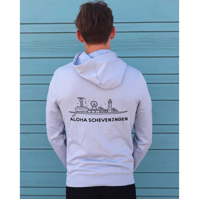 Aloha Hoodie Pier Fog Blue