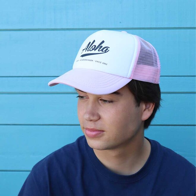 Aloha Trucker Cap Kids Pink / White