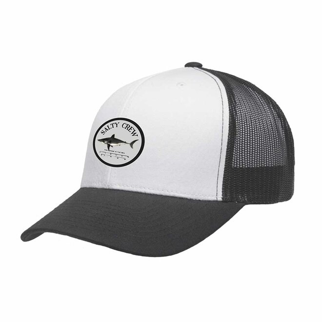 Salty Crew Bruce Trucker Cap Black White