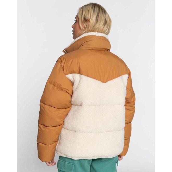 Billabong Dames January Sherpa Jacket Caramel