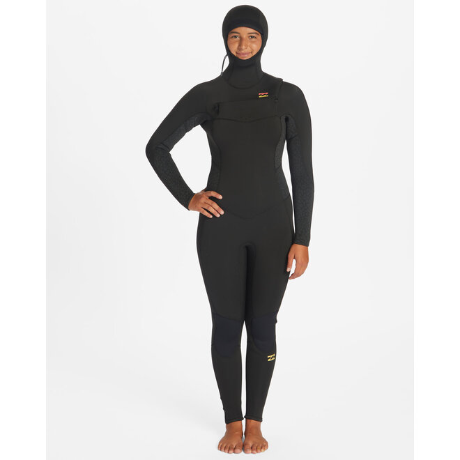 Billabong Synergy 5/4 Women’s Hooded Wetsuit – Wild Black