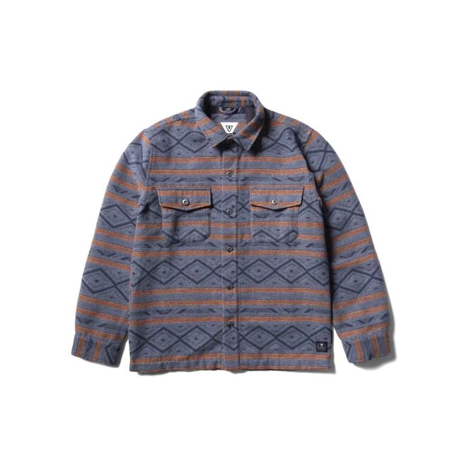 Vissla Heren West Coast Overshirt Terracotta