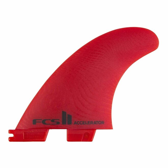 FCS II Accelerator Neo Glass ECO Thruster Fins Red