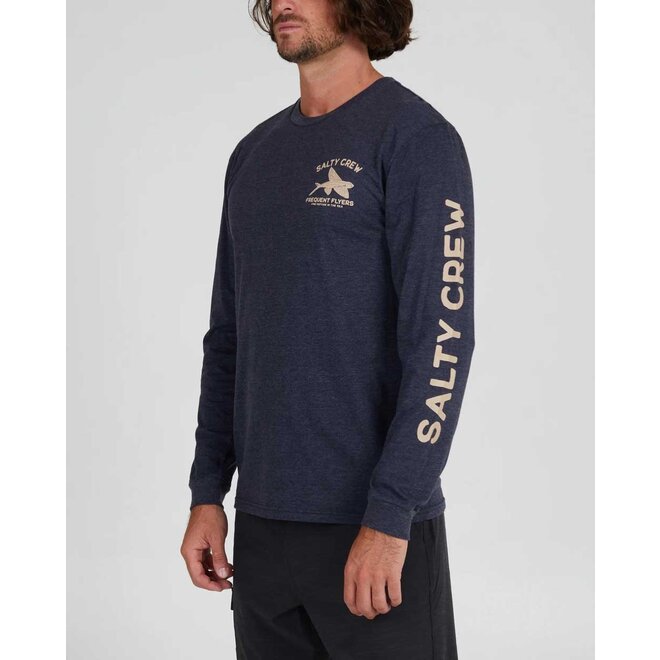 Salty Crew Heren Frequent Flyer L/S Tee Navy Heather