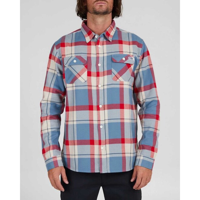 Salty Crew Heren Dawn Patrol Flannel Slate