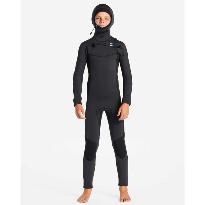 Billabong 5/4 Absolute Hooded Kinder Wetsuit Blue Fade