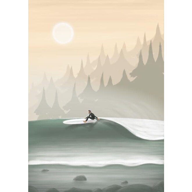 Trevor Humphres Waves and Woods Poster