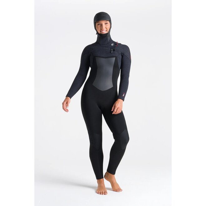 C-Skins ReWired 6/5 Dames Hooded Wetsuit BL/BXS/UC
