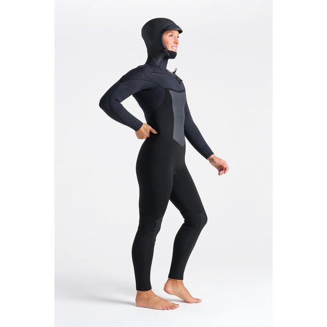 C-Skins ReWired 6/5 Dames Hooded Wetsuit BL/BXS/UC