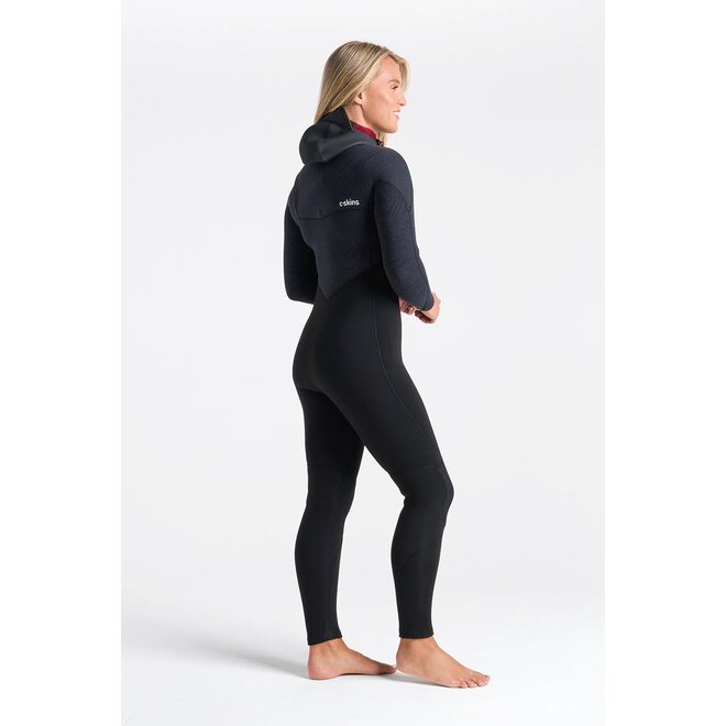 C-Skins ReWired 6/5 Dames Hooded Wetsuit BL/BXS/UC