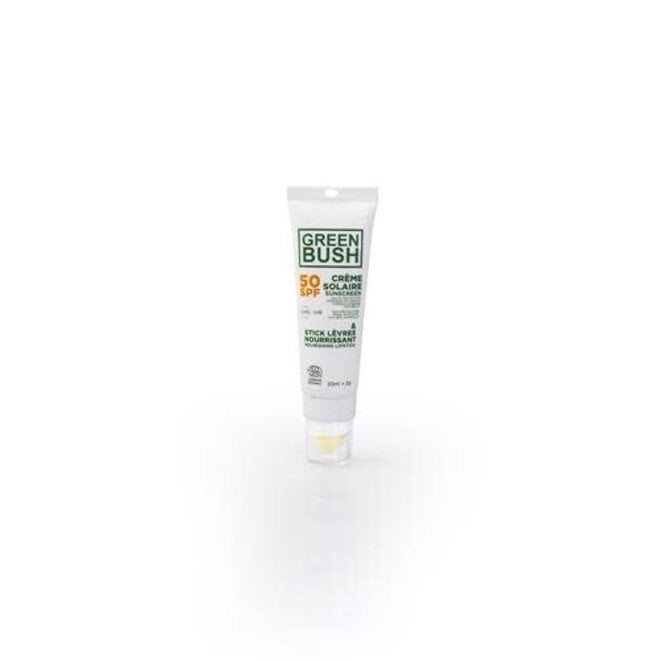 Greenbush 2 In 1 Sunscreen - Spf 50 - & Nourishing Lip Balm