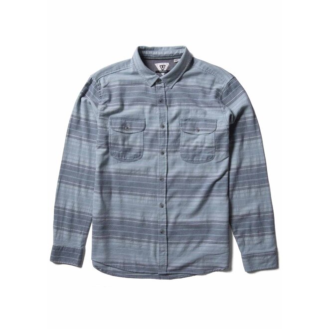 Vissla Heren Central Coast LS Flannel Light Slate