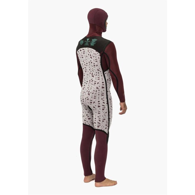 Vissla New Seas 5/4 Heren Hooded Wetsuit U-Zip