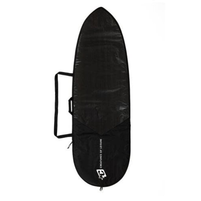 Creatures Of Leisure 7'6" Fish Icon Lite Boardbag: Black Silver