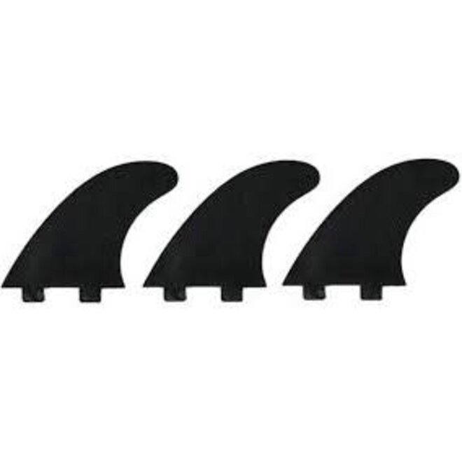 Devoted Thruster Fin Set Nylon Dual Tab Black