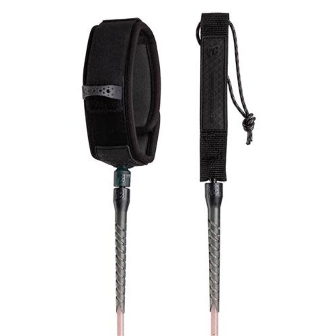 Creatures Of Leisure Longboard Ankle 9 Leash: Dirty Pink Speckle Black
