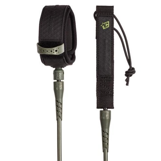 Creatures Of Leisure Longboard Knee 9 Leash: Military Black