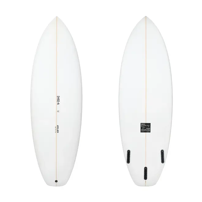 6'0 HS Atelier Performance Cruiser PU - Futures - 3 Fin - Clear