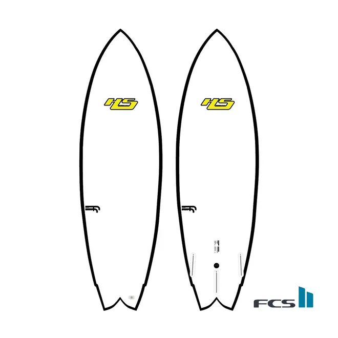 6'0 Haydenshapes Misc FF - FCS II - 2 + 1 Fin - Clear