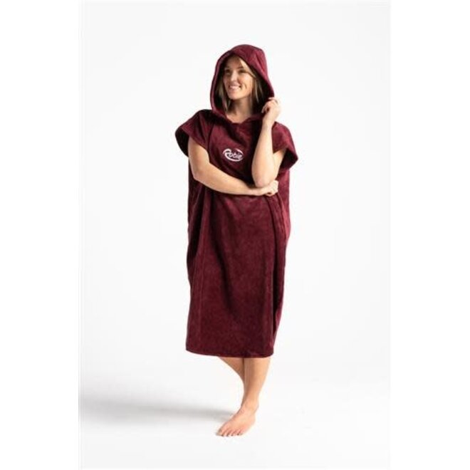 Robie Original Short Sleeve Surf Poncho - WINE