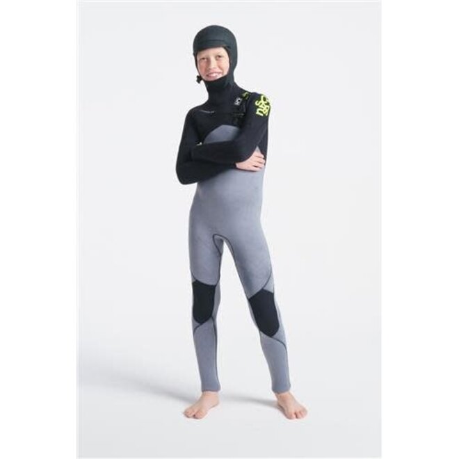 C-Skins C-Session 5/4 Junior GBS Hooded Wetsuit - BKTD-BD-LI