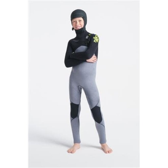 C-Skins C-Session 5:4 Junior GBS Hooded wetsuit-BKTD-BD-LI