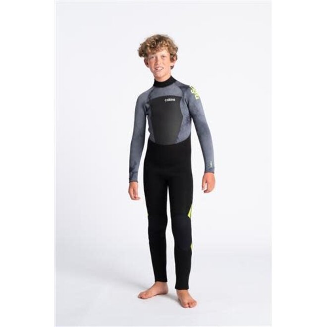 C-Skins C-Legend 5:4:3 Junior GBS Back Zip wetsuit-BK-BKTD-LI