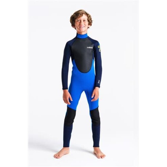 C-Skins CS- Element 3:2 Jnr Unisex wetsuit-CYAN-SLATE-MULTI