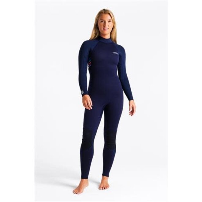 C-Skins CS- Surflite 4:3 Womens GBS Back Zip wetsuit-SLATE-MULTI