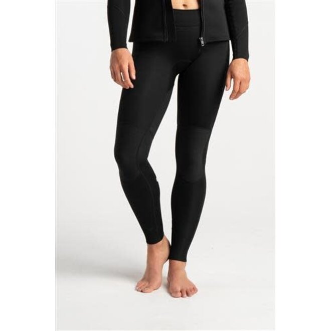 C-Skins CS- Solace 1.5mm Womens Flatlock Leggings-BK-BK-WH