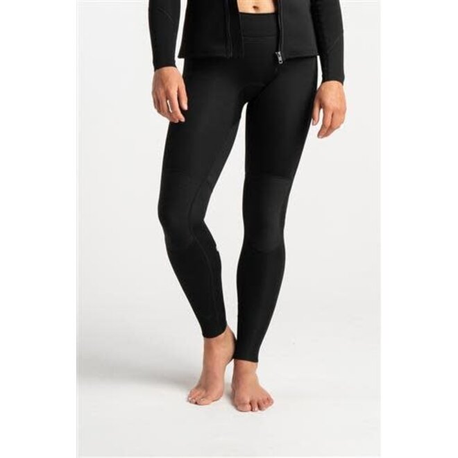 C-Skins CS- Solace 1.5mm Damen Flatlock Leggings-BK-BK-WH
