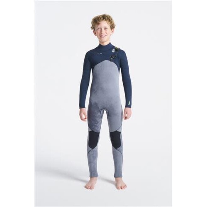 C-Skins C-Session 5:4 Junior GBS Chest Zip wetsuit-BKTD-SD-LI