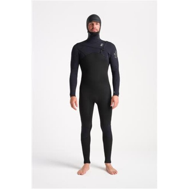 C-Skins CW-Session 5:4:3 Mens GBS Hooded wetsuit BK-BX-WH