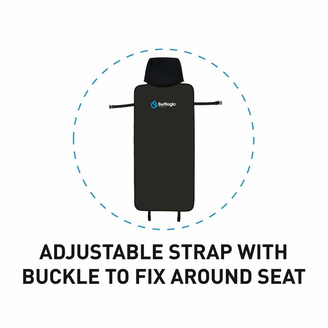 Surflogic Single Car Seat Cover Neoprene Black