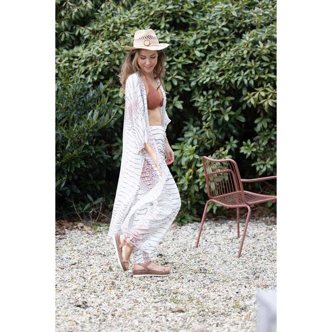 Mylene Croco Wit Kimono