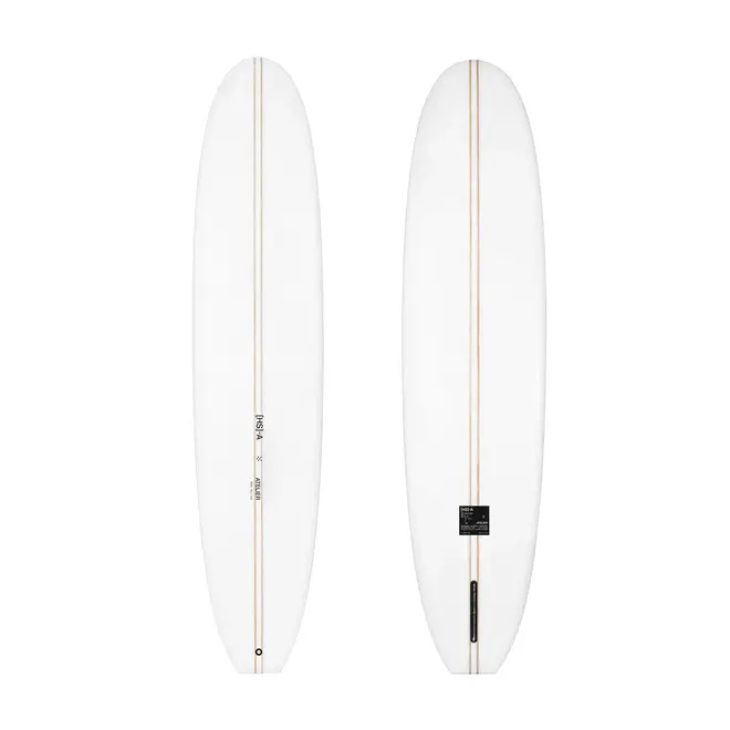 9'1 HS Atelier Retro Longboard PU - Single Fin - Clear