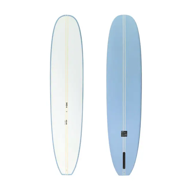 9'6 HS Atelier Retro Longboard PU - Single Fin - Blue Moss
