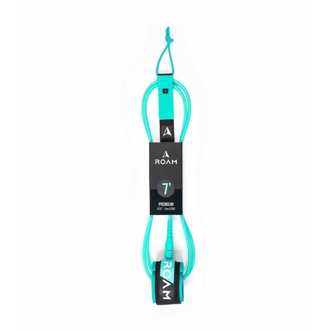 ROAM 7ft Premium Leash Sea Green