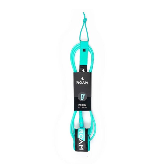 ROAM 9ft Premium Longboard Ankle Leash Sea Green