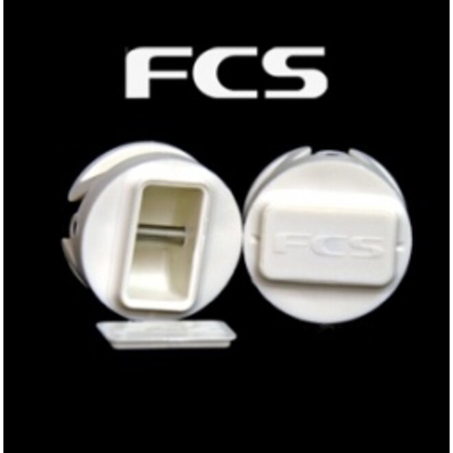FCS Leash Plug White