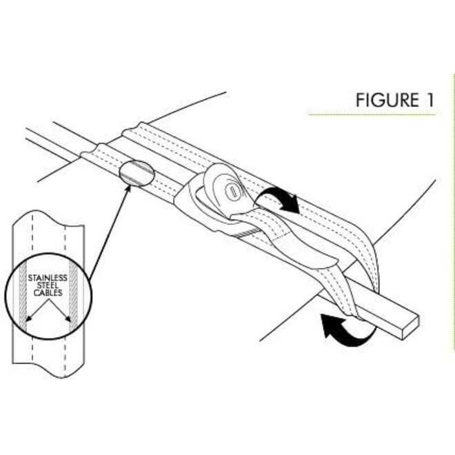 Kanulock 5.4m /18 Ft Kanulock Lockable Tiedown Set