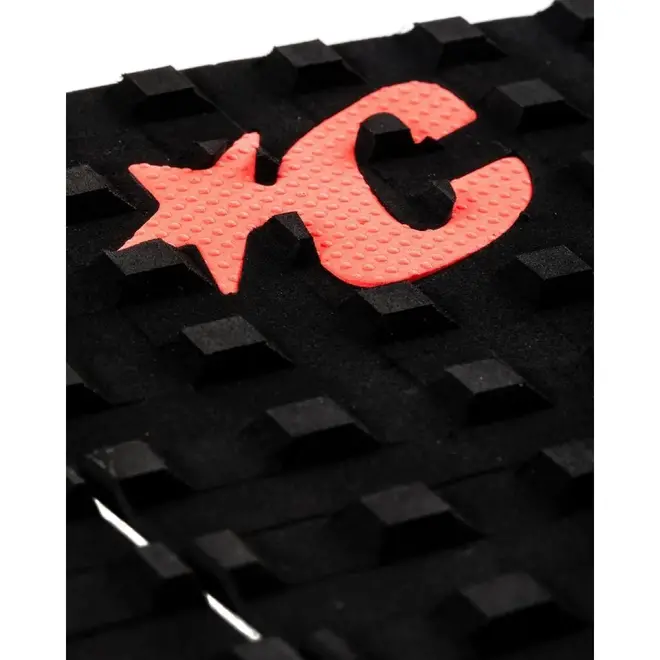 Creatures Of Leisure Mick Fanning Tailpad: Black Fade Fluro Red