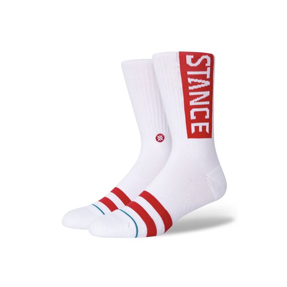 Stance OG Socks White Red