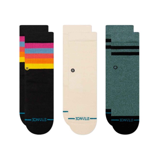 Stance Maliboo Crew Kids Socks 3 Pack Black
