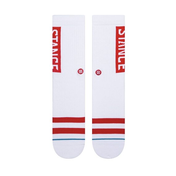 Stance OG Socks White Red