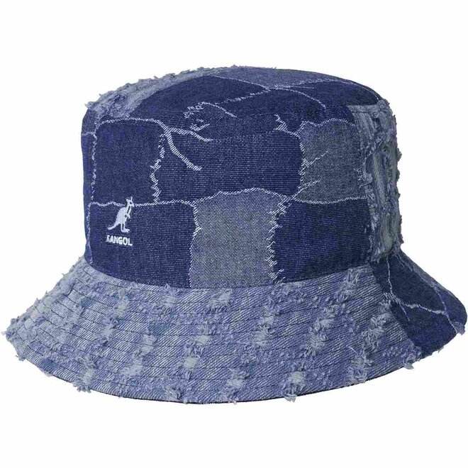 Kangol Denim Mashup Bucket Hat Med Blue