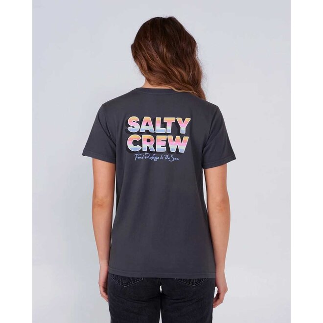 Salty Crew Womens Summertime Boyfriend Tee Charcoal