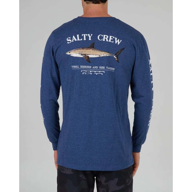 Salty Crew Mens Bruce L/S Tee Navy Heather